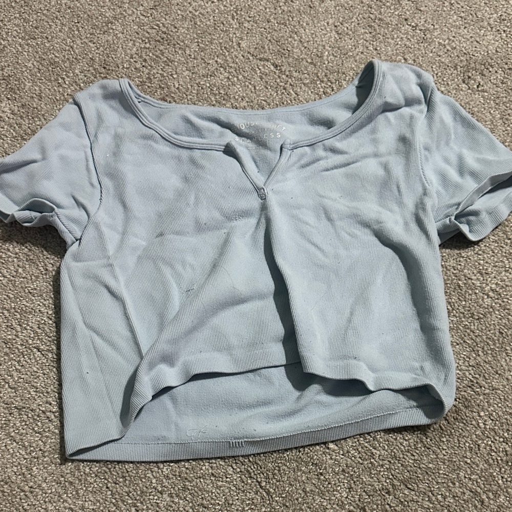 Aeropostale Sky Blue Crop Top